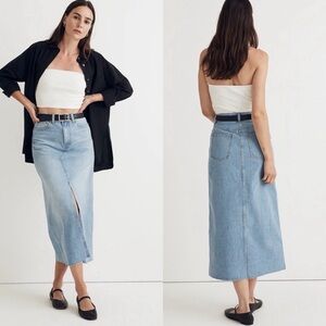 Madewell Denim Maxi Skirt